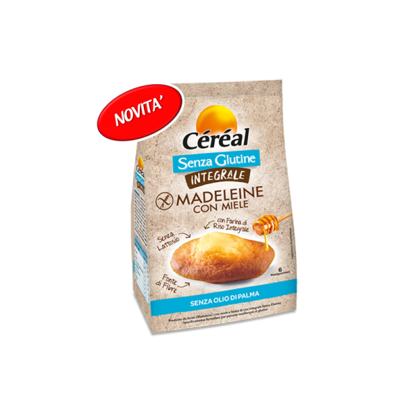 CEREAL INTEGRALI MADELEINE CON MIELE 170G