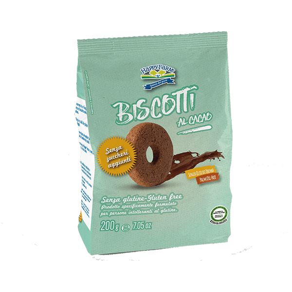HAPPY FARM BISCOTTI AL CACAO 200G