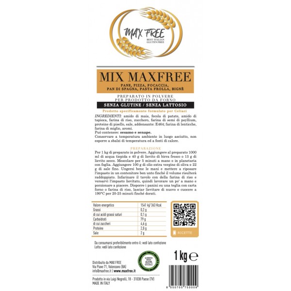 MAXFREE MIX MAXFREE UNIVERSALE 1KG