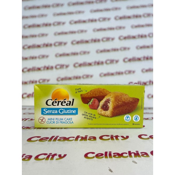 CEREAL MINI PLUM CAKE CUOR DI FRAGOLA 6X35G