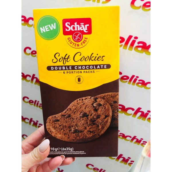 SCHAR SOFT COOKIES DOUBLE CHOCOLATTE 6X35G
