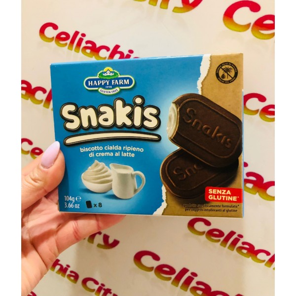 HAPPY FARM SNAKIS CON CREMA AL LATTE X4