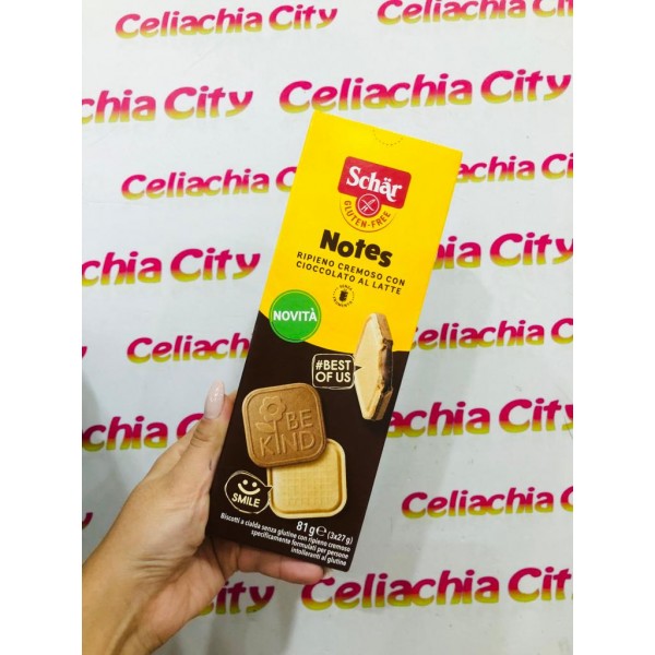 SCHAR NOTES RIPIENO CREMOSO CON CIOCCOLATO AL LATTE 3X27G