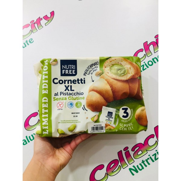 NUTRIFREE CORNETTI XL AL PISTACCHIO 3X80G