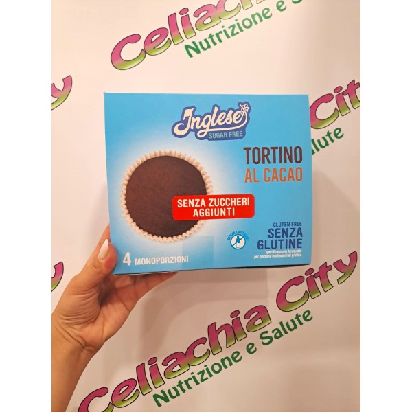 INGLESE TORTINO AL CACAO SENZA ZUCCHERI AGGIUNTI 4X40G