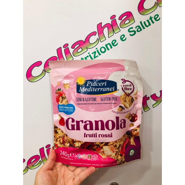 PIACERI MEDITERRANEI GRANOLA FRUTTI ROSSI 240G