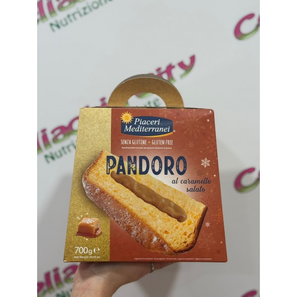 PIACERI MEDITERRANEI PANDORO CARAMELLO SALATO  700G