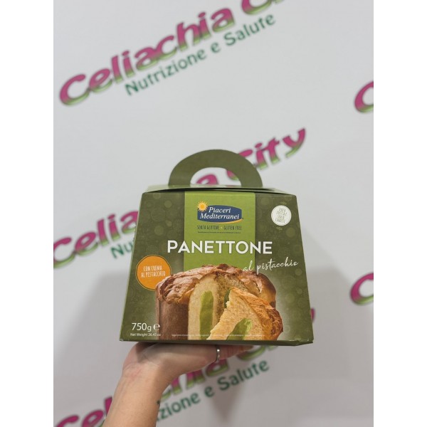 PIACERI MEDITERRANEI PANETTONE AL PISTACCHIO 750G