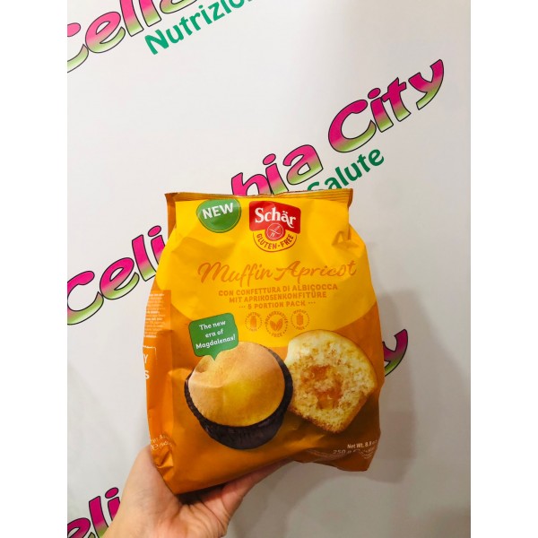 SCHAR MUFFIN APRICOT CON CONFETTUTRA DI ALBICOCCA 5X50G