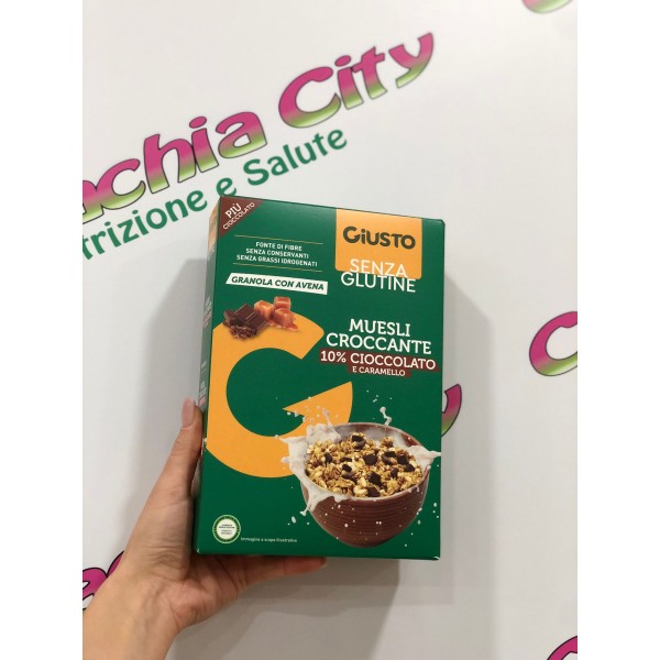 GIUSTO MUESLI CROCCANTE CIOCCOLATO E CARAMELLO  275G