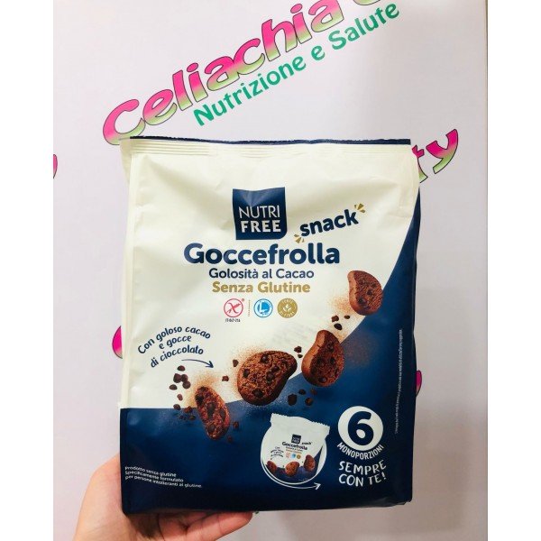NUTRIFREE GOCCEFROLLA SNACK  AL CACAO 240G