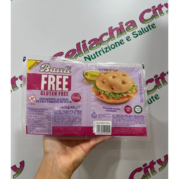 BAULI FOCACCIA ALL' OLIO EXTRA VERGINE DI OLIVA 4X75G