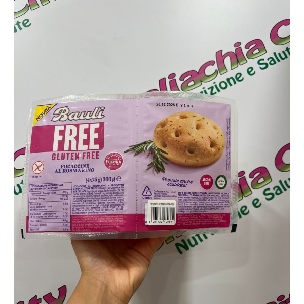 BAULI FOCACCIA AL ROSMARINO 4X75G
