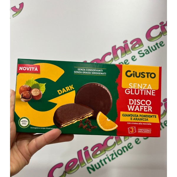 GIUSTO DISCO WAFER CREMA ALLA NOCCIOLA 3X30G