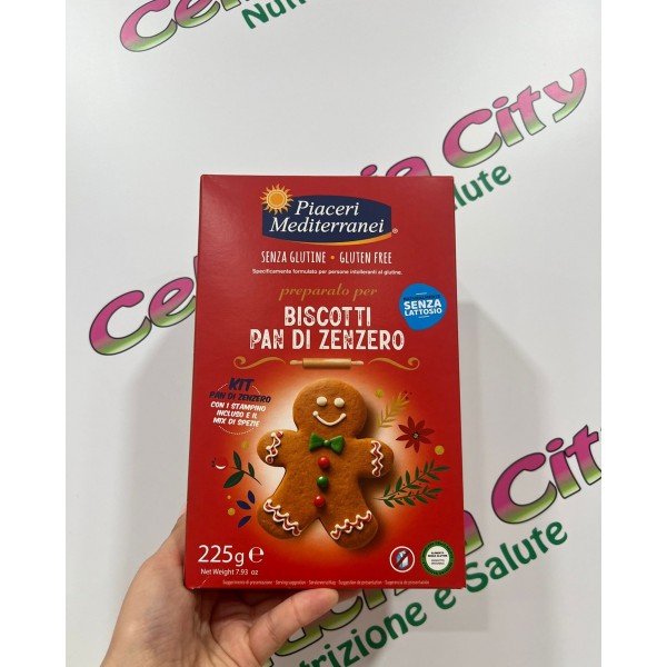 PIACERI MEDITERRANNEI PREPRATATO PER BISCOTTO PAN DI ZENZERO 225G