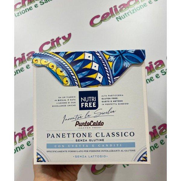 PUNTO CALDO PANETTONE CLASSICO CON UVETTA E CANDITI 450G