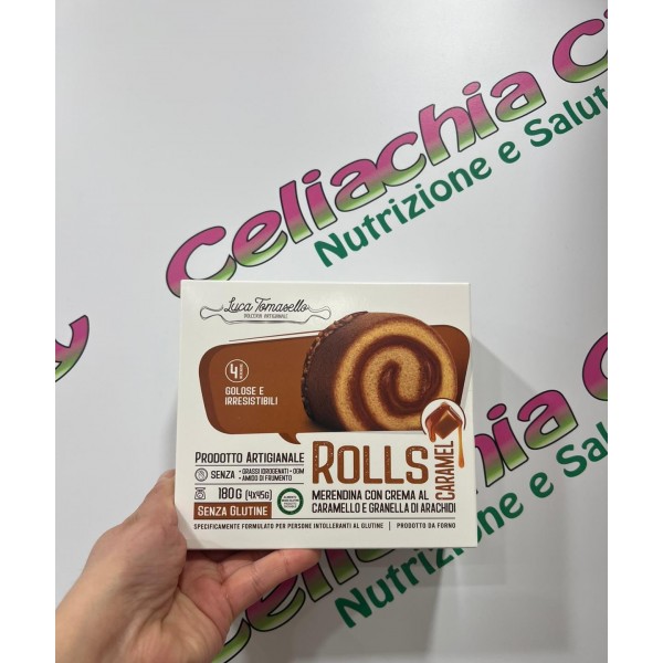 LUCA TOMASELLO ROLLS CARAMEL 4X45G