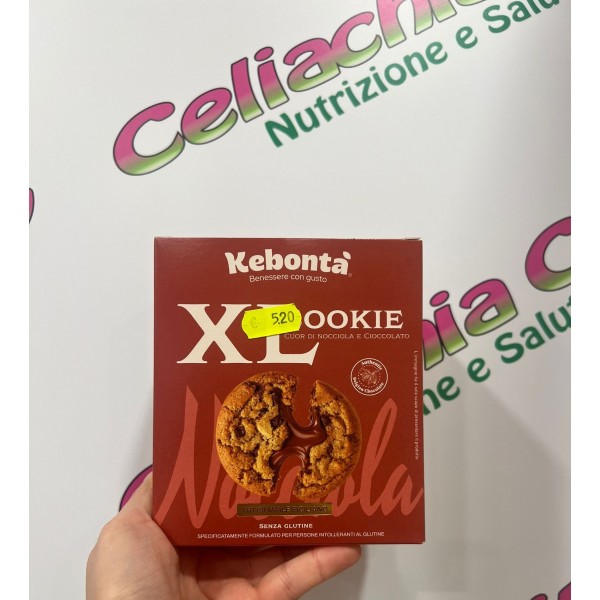 KEBONTA' XL COOKIE CUOR DI NOCCIOLA E CIOCCOLATO 4X50G