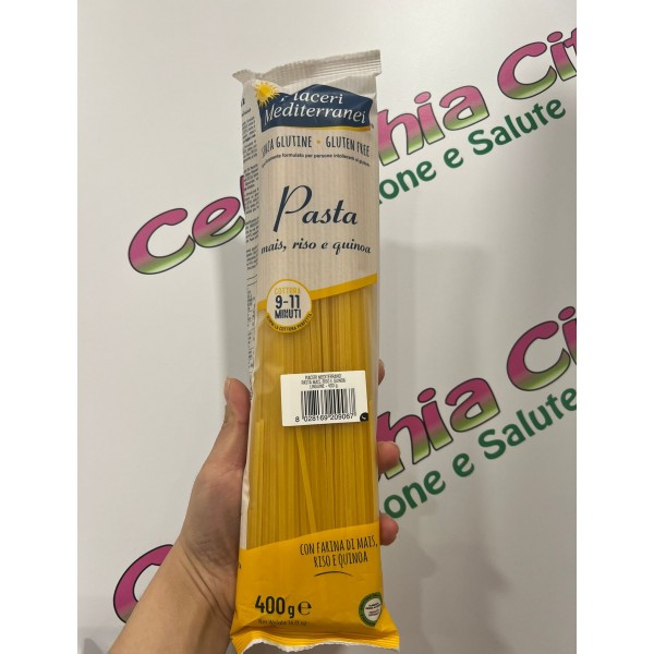 PIACERI MEDITERRANEI LINGUINE MAIS,RISO E QUINOA 400G