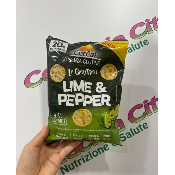 CEREAL LE GALLETTINE GUSTO LIME E PEPPER 60G