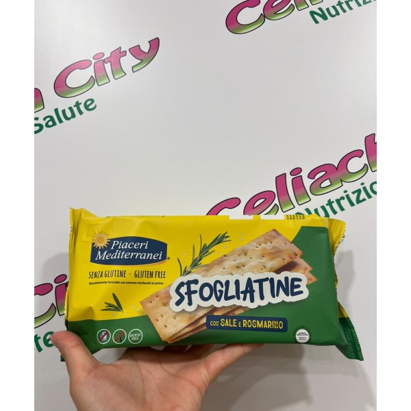 PIACERI MEDITERRANEI SFOGLIATINE CON SALE E ROSMARINO 120G