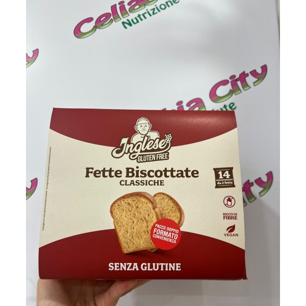 INGLESE FETTE BISCOTTATE CLASSICHE FORMATO SCORTA 14 MONOPORZIONE DA 2